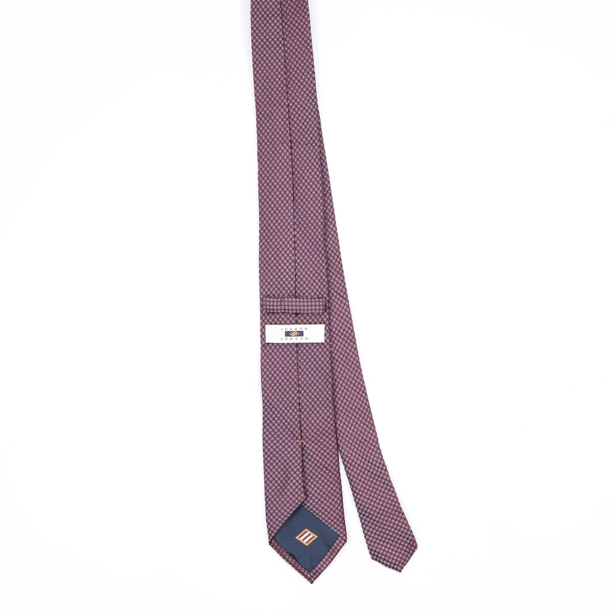 Back Back of Vintage Joseph Aboud Geometric Patterned Tie