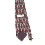 Back Back Detail of Vintage 1990's Givenchy Swirls Geometric Patterned Tie