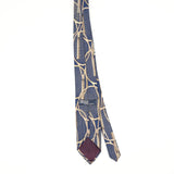 Back Back of Vintage 1990's Ralph Lauren Tennis Rackets Geometric Patterned Tie