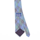 Back Back Detail of Vintage 1980's U.S. Polo Assn. Tartan Tweed Plaids & Checks Patterned Tie