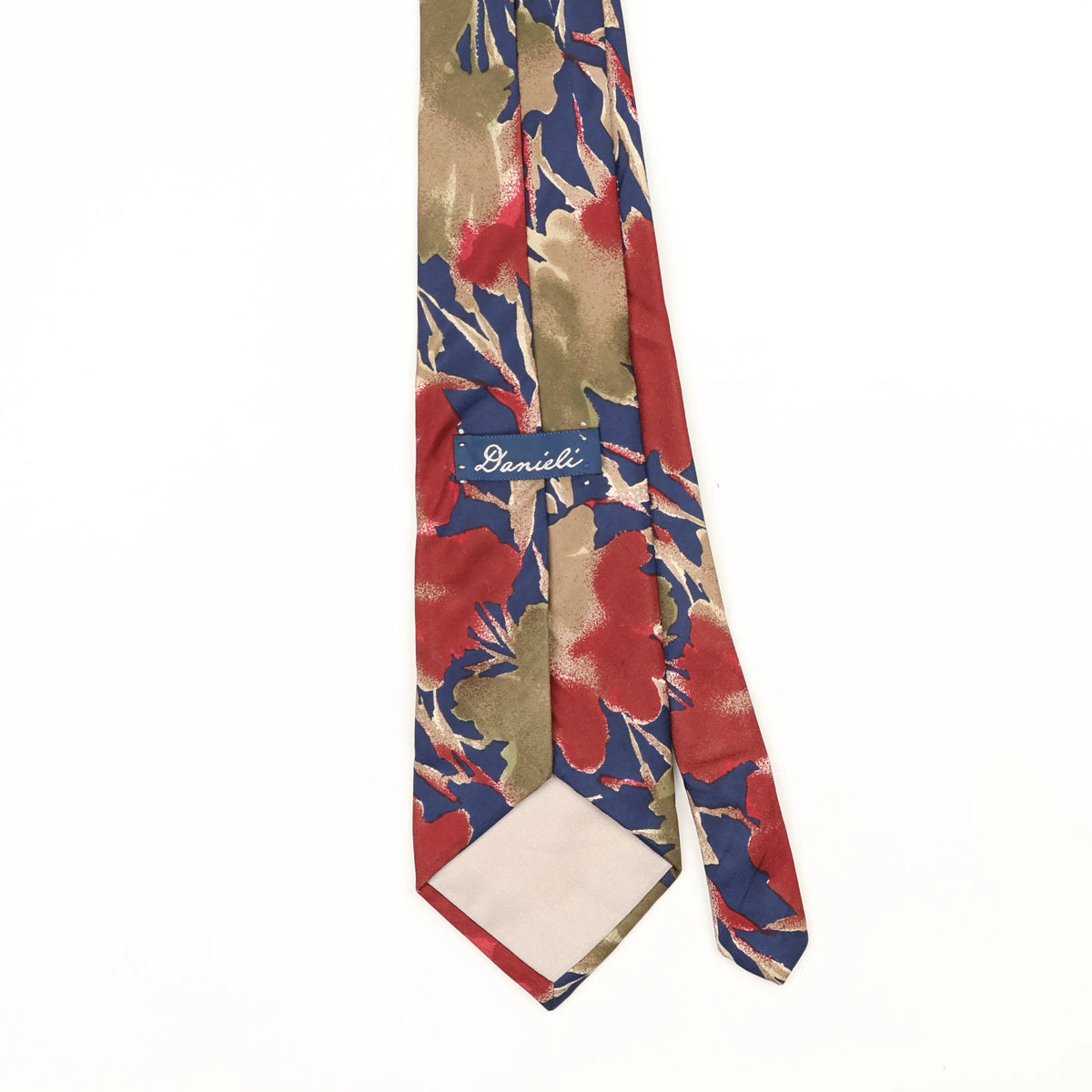 Back Back Detail of Vintage 1990's Floral Patterned Tie