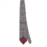 Back Back of Vintage 1990's Henry Grethel Geometric Patterned Tie