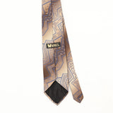 Back Back Detail of Vintage 1990's Wembley Geometric Patterned Tie