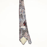 Back Back of Vintage 1990's Pierre Cardin Floral Patterned Tie