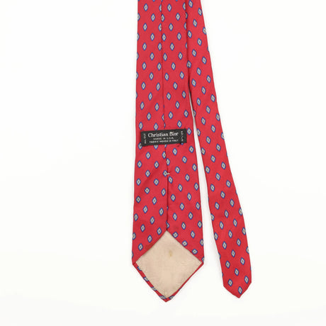 Back Detail of Vintage Christian Dior Geometric Patterned Tie