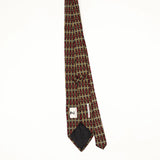 Back Back of Vintage 1990's Mulberry Geometric Patterned Tie