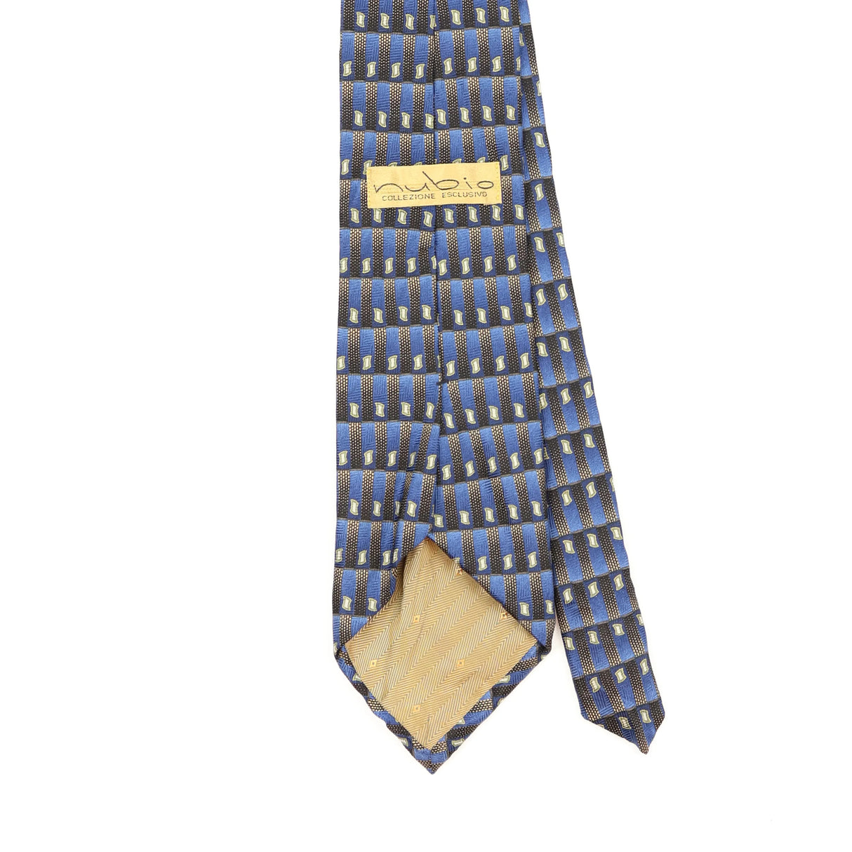 Back Back Detail of Vintage 1990's Geometric Patterned Tie