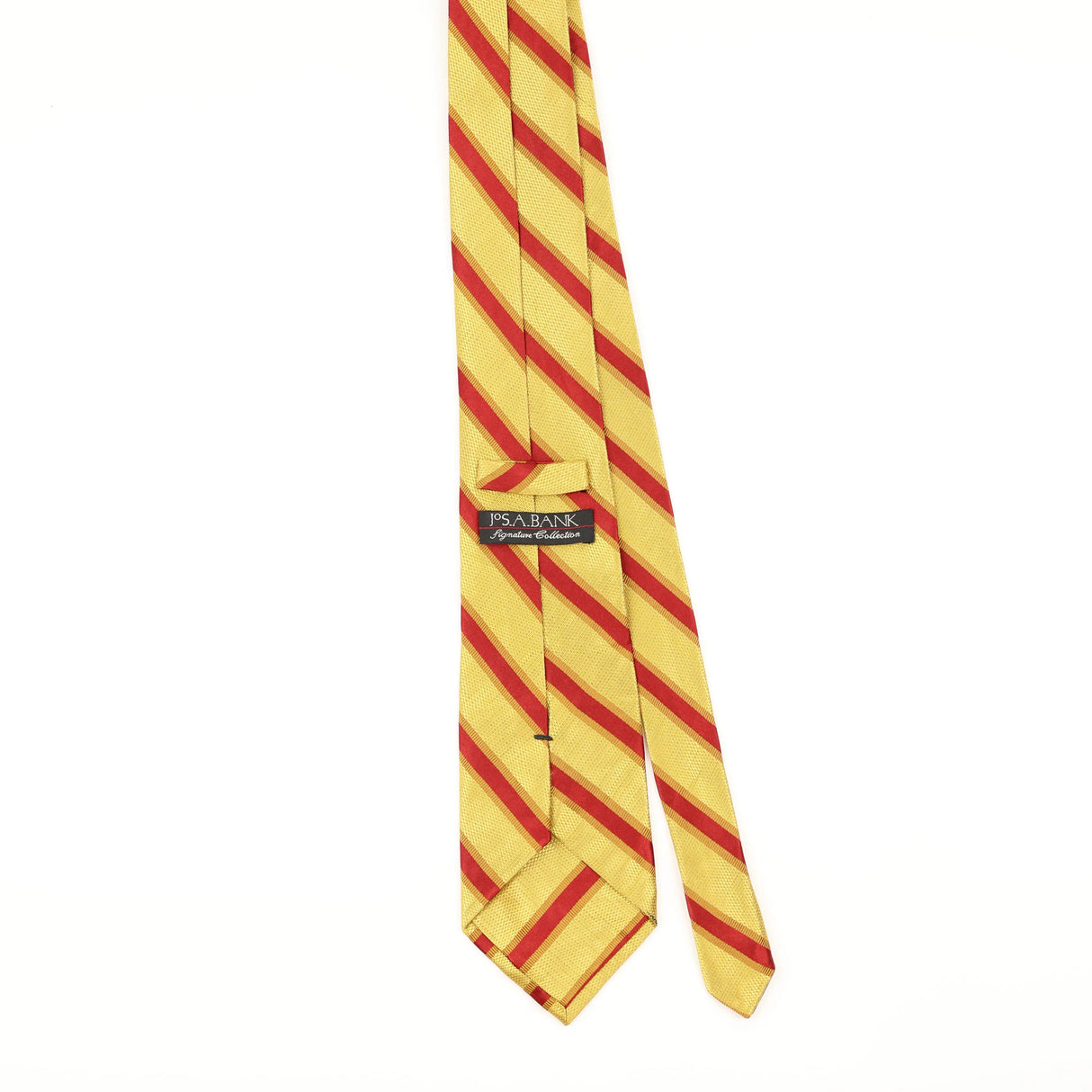 Back of Vintage 1990's Jos. A. Bank Striped Patterned Tie