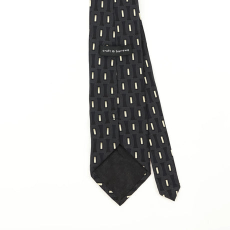 Back Back Detail of Vintage 1990's Croft & Barrow Geometric Patterned Tie