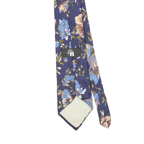Back Back Detail of Vintage 1990's Floral Patterned Tie