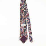 Back of Vintage 1990's Abstract Paisley Patterned Tie
