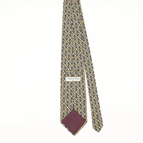 Back of Vintage 1990's Geometric Patterned Tie