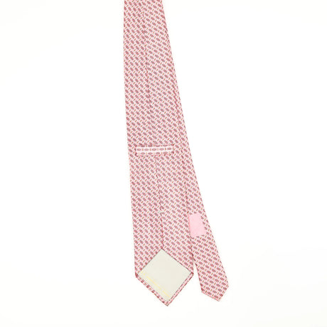 Back Back of Vintage 1990's Ermenegildo Zegna Geometric Patterned Tie