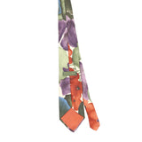 Back Back of Vintage 1990's Croft & Barrow Floral Patterned Tie