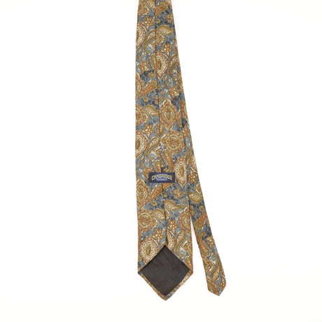 Back of Vintage Cambridge Classics Paisley Patterned Tie
