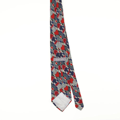 Back of Vintage 1990's Geoffrey Beene Geometric Patterned Tie