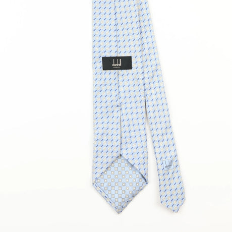 Back Detail of Vintage 1990's Dunhill Geometric Patterned Tie