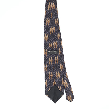Back Back of Vintage 1990's Diamonds Geometric Patterned Tie