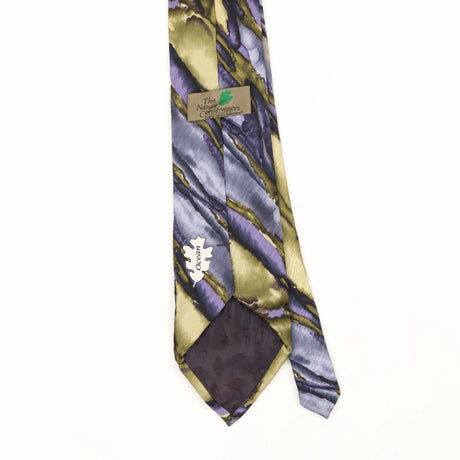 Back Back Detail of Vintage 1990's The Nature Conservancy Abstract Patterned Tie