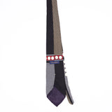 Back Back of Vintage 1990's Oscar De La Renta Geometric Patterned Tie