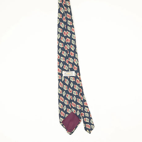 Back Back of Vintage 1990's Geometric Patterned Tie