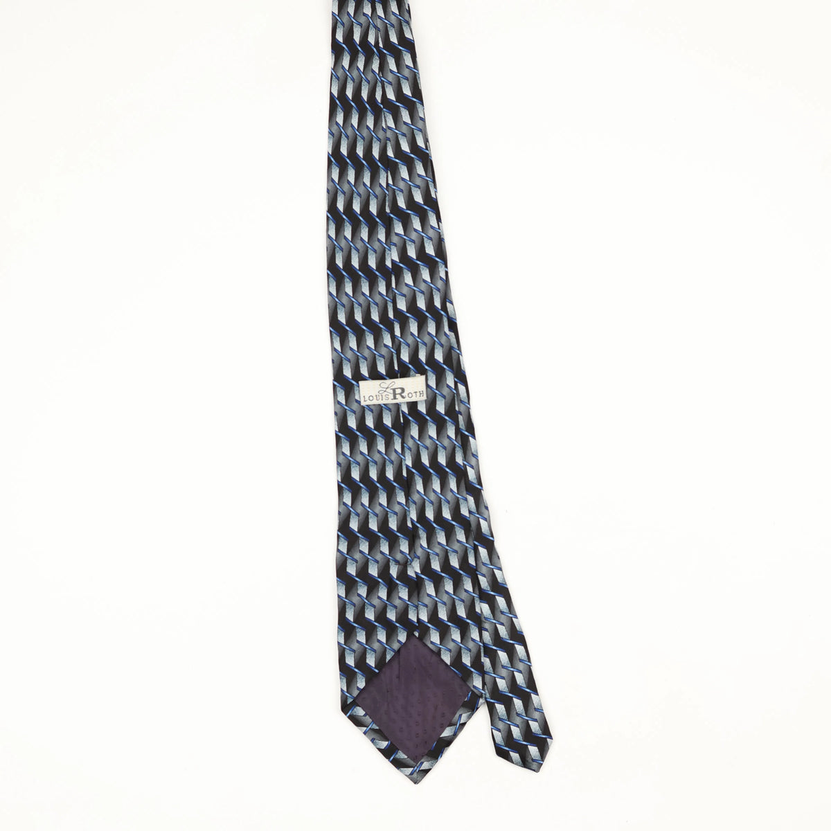Back Back of Vintage 1990's Geometric Patterned Tie