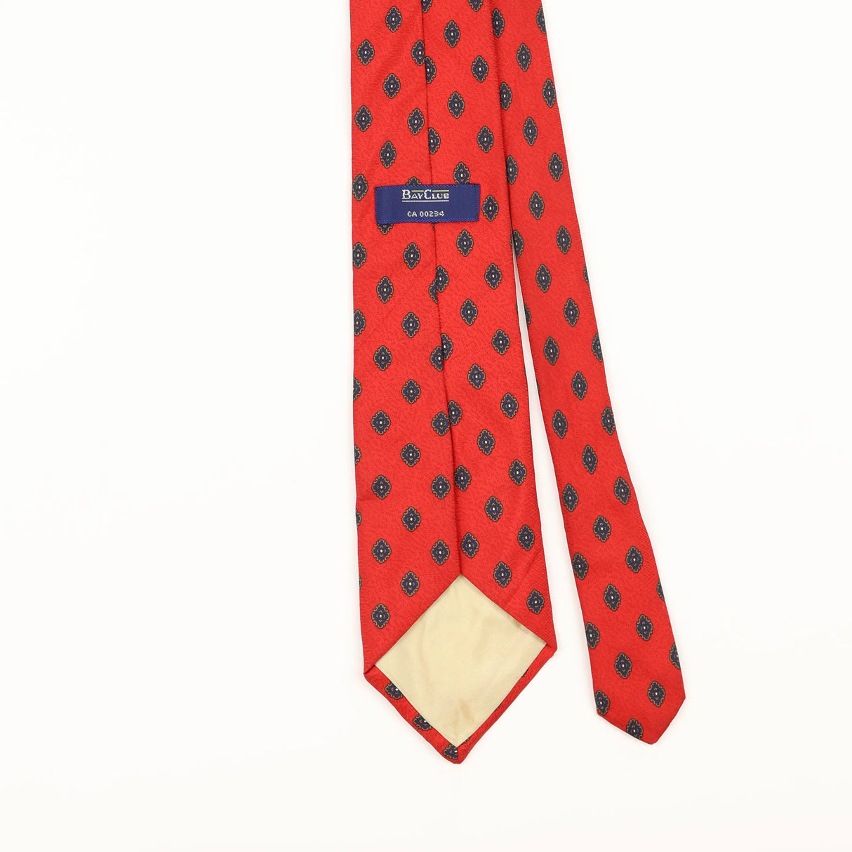 Back Detail of Vintage 1990's Geometric Patterned Tie