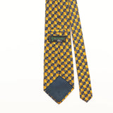Back Detail of Vintage 1990's Tie Rack Beaufort Geometric Patterned Tie