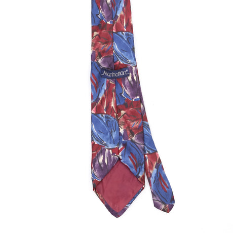 Back Back Detail of Vintage Manhattan Floral Patterned Tie