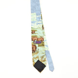 Back Back of Vintage 1990's Damon Bison Animal Print Patterned Tie