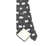 Back Back Detail of Vintage 1980's Nina Ricci Geometric Patterned Tie