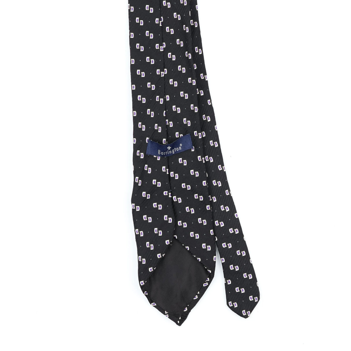 Back Back Detail of Vintage U.S. Polo Assn. Geometric Patterned Tie