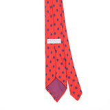 Back Back Detail of Vintage 1990's Polka Dot Patterned Tie