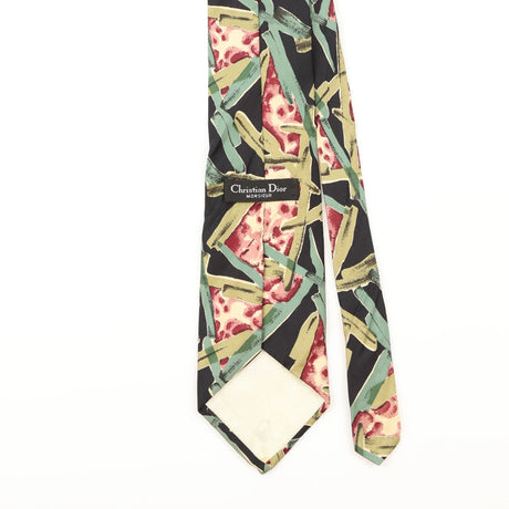 Back Detail of Vintage Christian Dior Abstract Patterned Tie