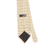 Back Back Detail of Vintage J.Ferrar Geometric Patterned Tie