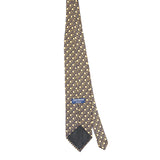 Back Back of Vintage Circles Geometric Patterned Tie