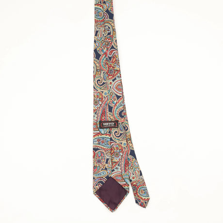 Back Back of Vintage 1990's Surrey Paisley Patterned Tie