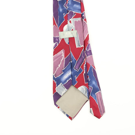 Back Back Detail of Vintage 1990's Stafford Abstract Patterned Tie