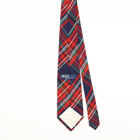 Back of Vintage Ralph Lauren Plaids & Checks Patterned Tie