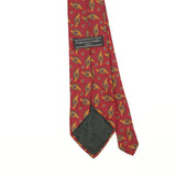 Back Detail of Vintage 1990's Francesco Smalto Geometric Patterned Tie