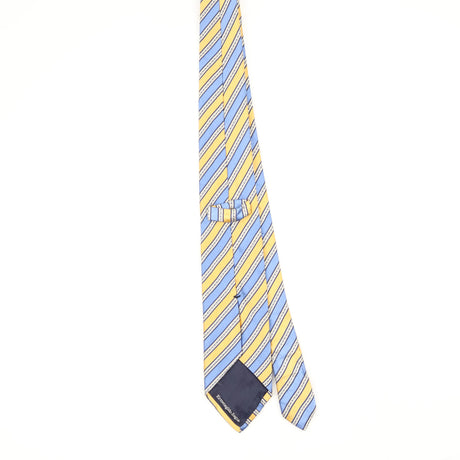 Back Back of Vintage 1990's Ermenegildo Zegna Striped Patterned Tie