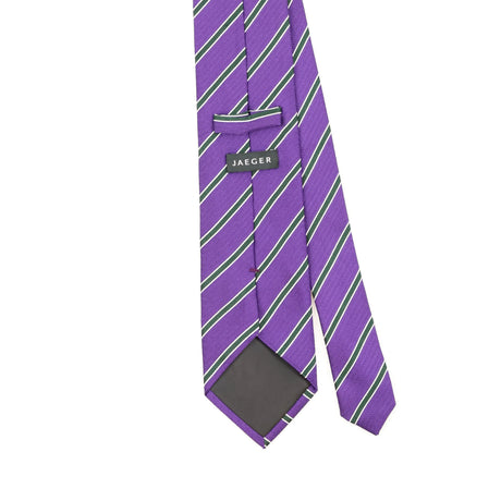 Back Detail of Vintage Jaeger Striped Patterned Tie