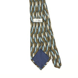 Back Back Detail of Vintage 1990's Geometric Patterned Tie
