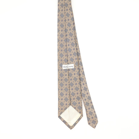 Back Back of Vintage 1990's Oleg Cassini Geometric Patterned Tie
