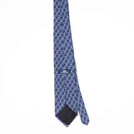 Back Back of Vintage 1990's Stafford Squares Geometric Patterned Tie