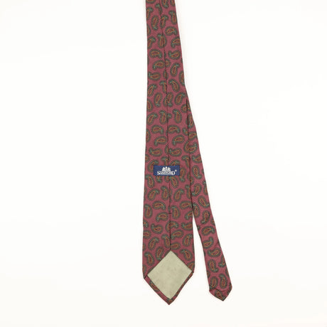 Back of Vintage 1990's Stafford Paisley Patterned Tie