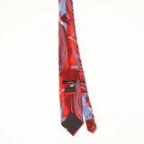 Back Back of Vintage Jerry Garcia Clockworks Abstract Patterned Tie
