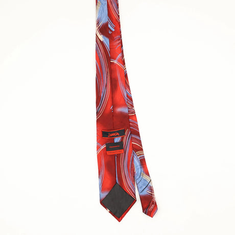Back Back of Vintage Jerry Garcia Clockworks Abstract Patterned Tie