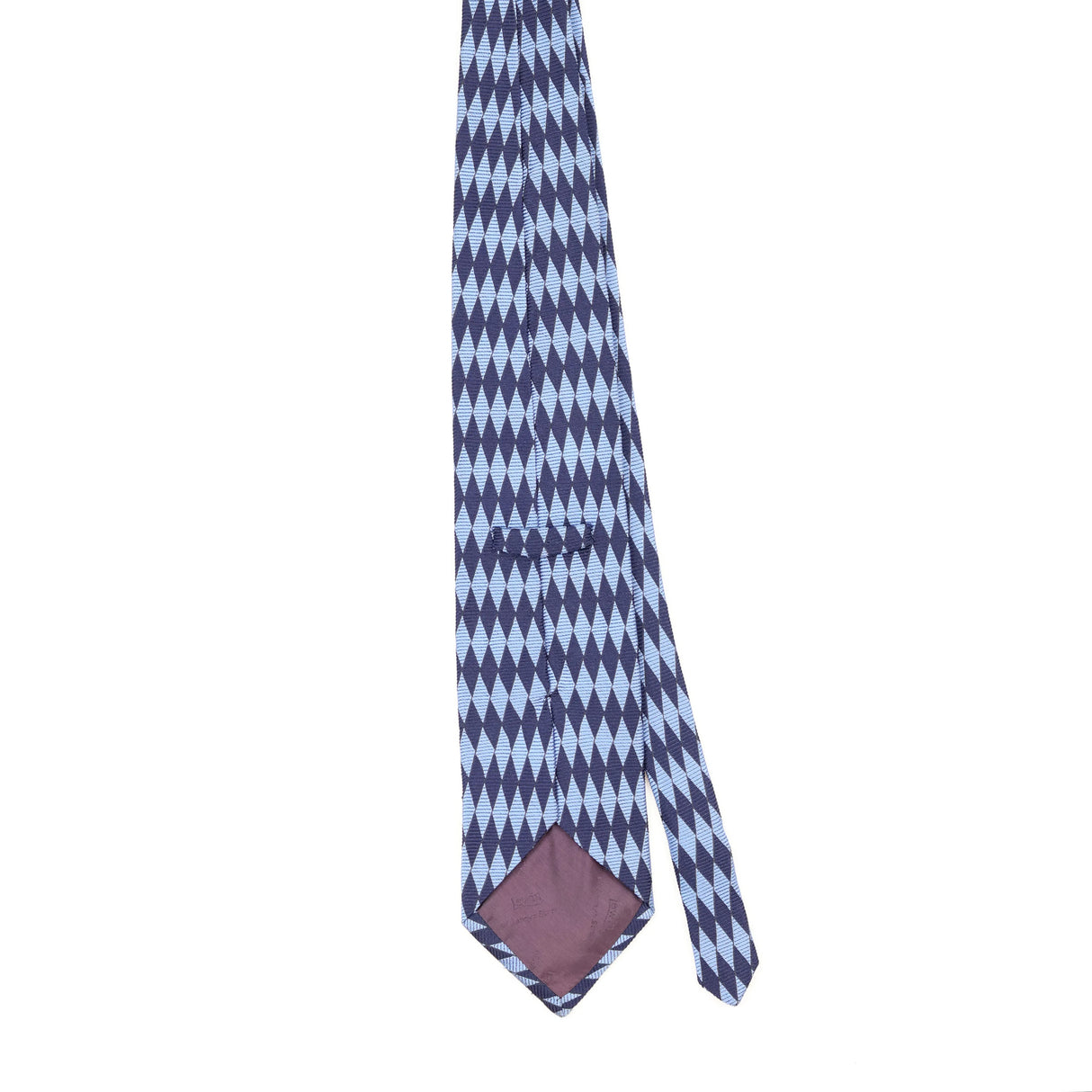 Back Back of Vintage 1990's T.M. Lewin Geometric Patterned Tie