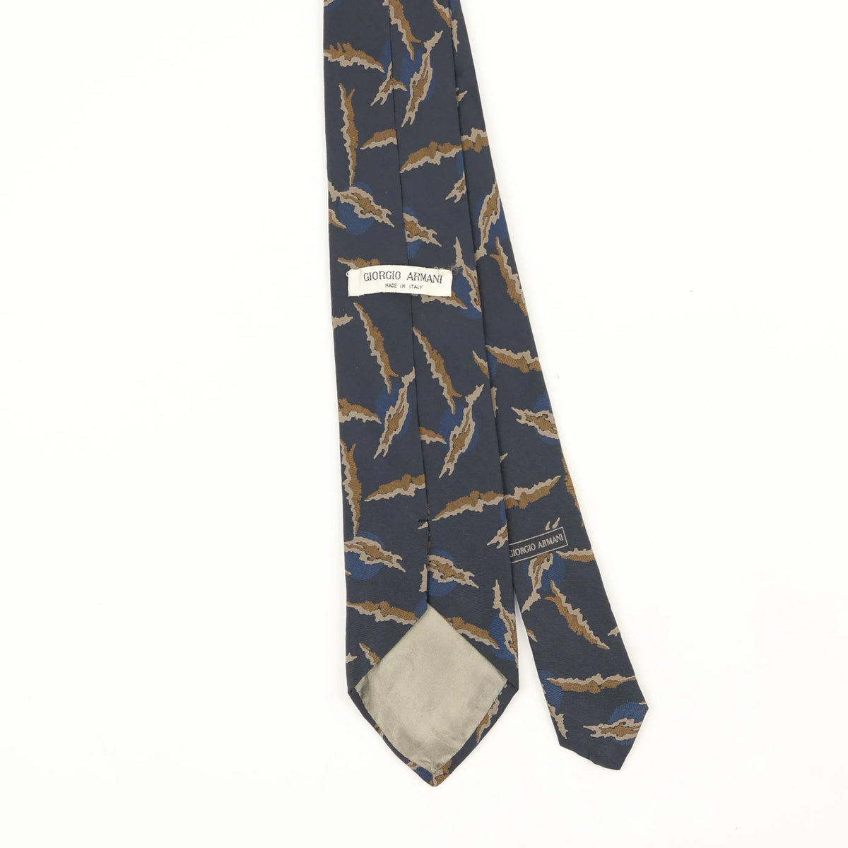 Back Back Detail of Vintage 1990's Giorgio Armani Abstract Patterned Tie
